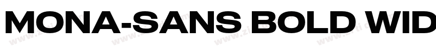 MONA-SANS BOLD WIDE字体转换
